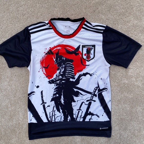 Japan 2021 BUSHIDO SAMURAI Special Edition Adidas Samurai‎ Soccer Jersey Medium - Picture 1 of 8